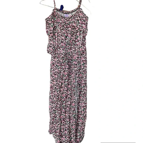 No Boundaries 2 Piece Ruffle Crop Top & Maxi Skirt Set Juniors size L (11-13)! - Picture 9 of 13